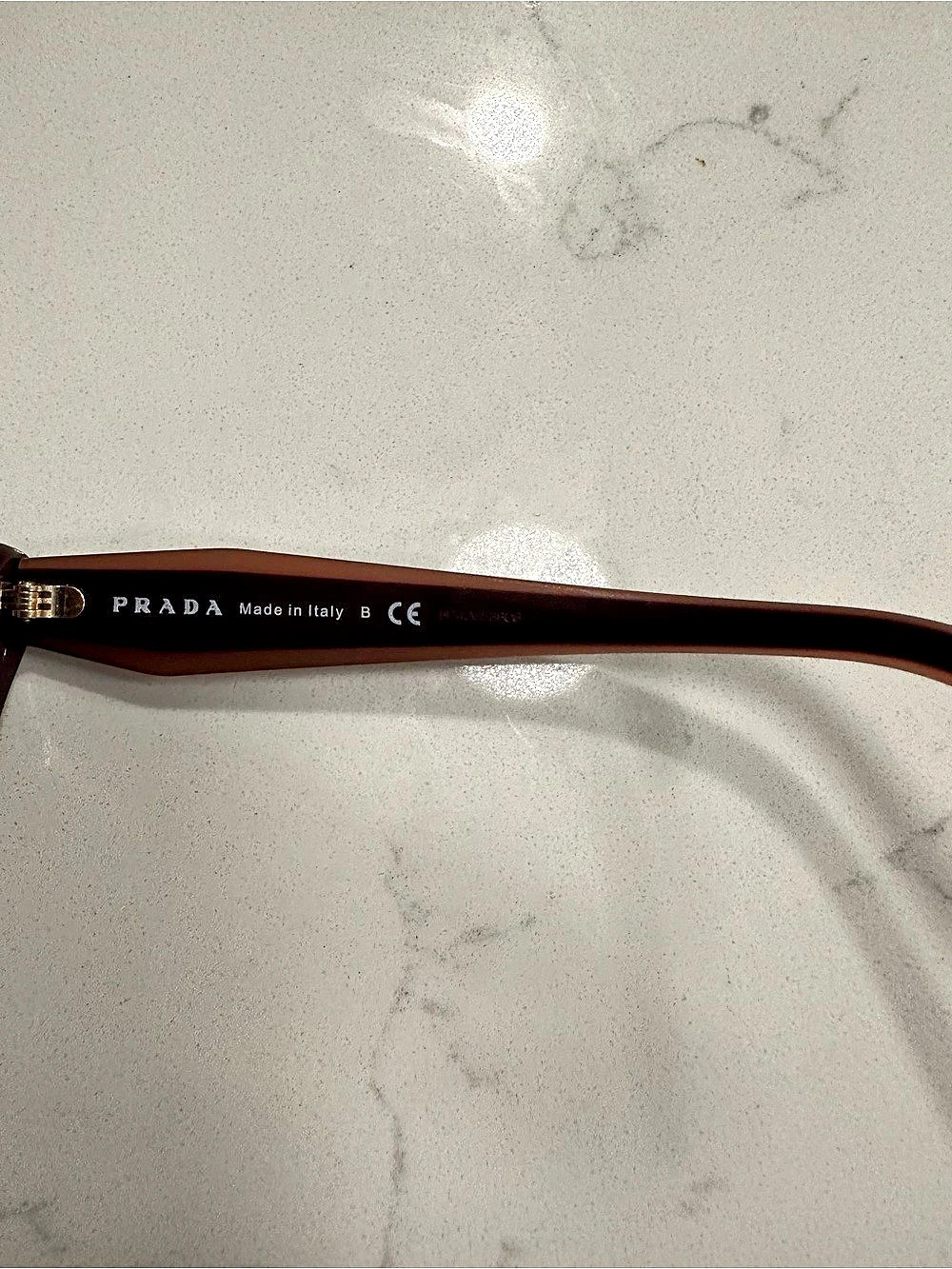 Prada VPR 10V Eyeglasses Brown Cat-Eye Glasses - Picture 5 of 5